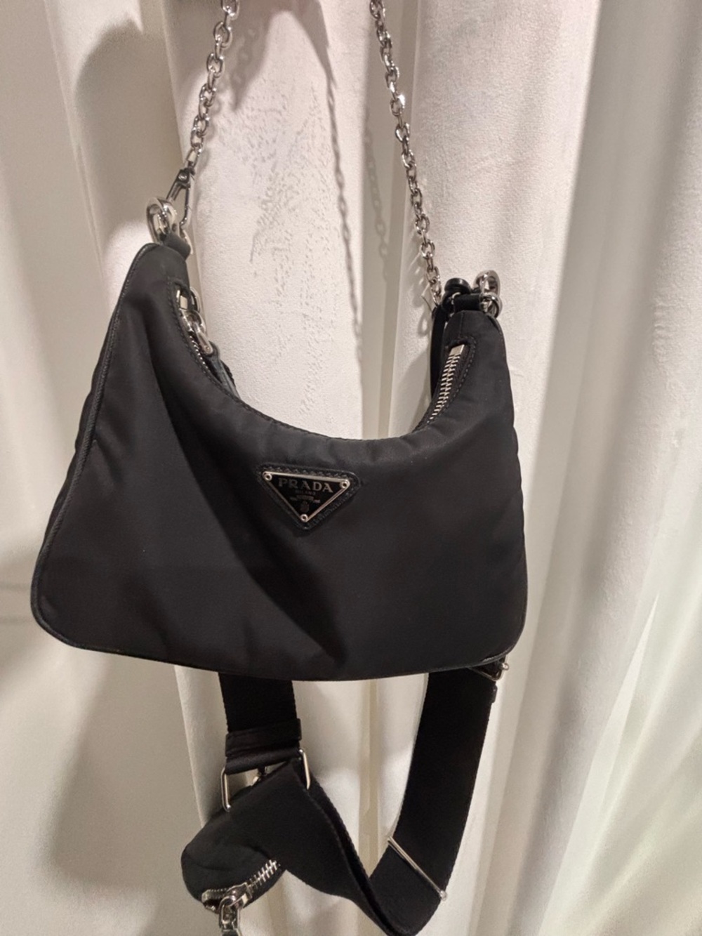 Black Prada Re-Edition 2005 Re-Nylon bag